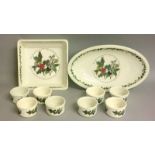 Quantity of Portmerion pottery 'Christmas Fayre ' serving dishes ramekins etc