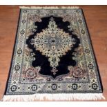 Turkish silk/wool prayer rug 130x90cm