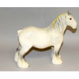 Beswick Dapple grey shire horse in gloss finish