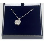 Silver pendant necklace and chain