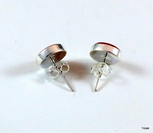 A pair silver earrings - Image 2 of 2