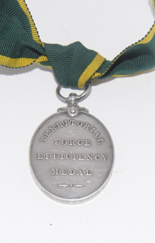 George V Territorial Force Efficiency medal to 341215 BMBR C.R.Wilkinson R.G.A - Image 2 of 6