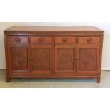 Chinese Rosewood 4 drawer 4 door cabinet 90 x 155 x 50cm