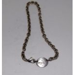 Genuine Tiffany silver Return to New York necklace 38cm