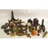 mixed collection of treen items to include Oriental