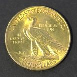 A USA gold ten dollars 1911.