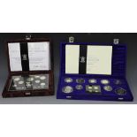 A United Kingdom Millennium silver proof thirteen coin specimen set, including five pounds crown,