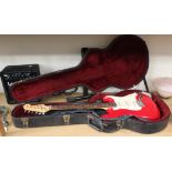 A Fender Squier 20th Anniversary 'Bullet Strat' electric guitar with tremolo arm, serial no. CYO