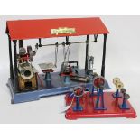 A Wilesco D141 steam engine workshop, width approx 43cm, boxed (some playwear, box creased, torn and