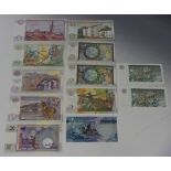 A group of twelve Clydesdale Bank PLC notes, comprising a one hundred pounds note 6th January