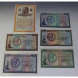 Six Bradbury, Wilkinson & Co Ltd Advertising notes, detailed 'Banknotes, Postage Stamps, Bonds and