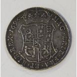 A William III Scottish silver forty shillings piece 1695.