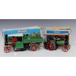 A Mamod T.E.1A traction engine and an S.W.1 steam wagon, both boxed (some paint chips, playwear,