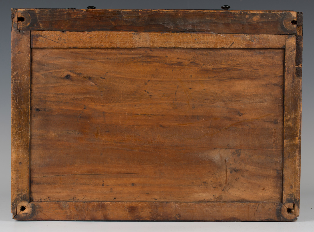 A late 17th/early 18th Century Indo-Portuguese hardwood, ivory and green stained ivory inlaid - Image 5 of 5