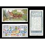 A large collection of cigarette cards in albums and loose, including sets of 50 Wills 'Nelson