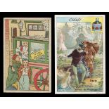 A collection of approximately 180 Belgian trade cards, including cards advertising 'Brabantia
