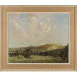 Godwin Bennett - 'Below the Downs', early 20th Century oil on canvas, signed recto, titled verso,