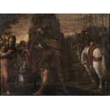 17th/18th Century Italian School - The Reconciliation of Jacob and Esso, oil on canvas, approx