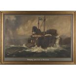 William Hyams - 'Bringing your Coal to Shoreham', early/mid-20th Century oil on board, signed and