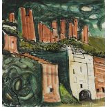 Luke Piper - 'Porth Gain' (View of the Slate Quarry), 20th Century mixed media, signed and titled,