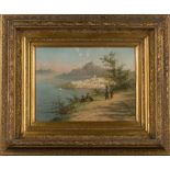 William Raymond Dommersen - 'Iviza, Italy', oil on canvas, signed recto, titled verso, approx 29.5cm