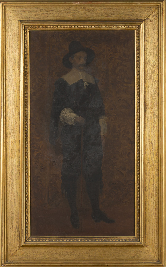 Late 19th Century British School - Full Length Portrait of a Cavalier Gentleman, oil on canvas,