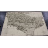 W. Mudge - General Survey of England and Wales ... County of Kent, folding engraved map in 32