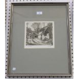 Harold Sayer - 'Wood Gatherers', monochrome etching, signed, titled, dated 1939 and editioned 20/