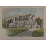 Charles, Prince of Wales - 'Balmoral', colour lithograph, signed, dated '91 and editioned 53/295