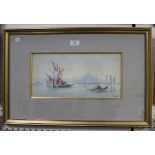 W. Stewart - Venetian Views, a pair of watercolours with gouache, both signed, each approx 17.5cm