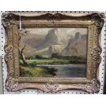 Frank Thomas Carter - Highland Landscape, 20th Century oil on board, signed, approx 29cm x 39cm,