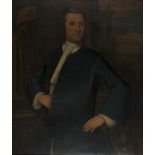Late 18th Century Provincial School - Three-quarter Length Portrait of a Gentleman, oil on canvas,