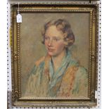 Early 20th Century British School - Half-Length Portrait of a Young Woman, purportedly Mrs Mudie-