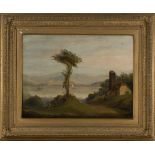 Thomas Pyne - View in the Lake District, oil on canvas, signed with initials, approx 44.5cm x 59.