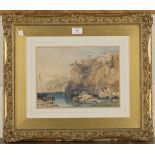 James Duffield Harding - 'Vico, Bay of Naples', watercolour, artist's name and titled to Harrogate