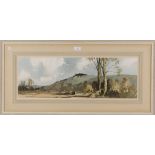 Edward Wesson - 'Chanctonbury from Storrington Road', watercolour and ink, signed recto, titled