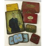 A quantity of vintage tins to include Royalty.