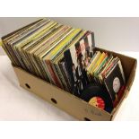 A quantity of vintage vinyl LPs and singles c1960-80s. Approx 120 LPs and 40 singles.