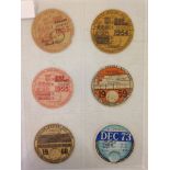 6 Classic Car Tax Discs, 1953-1973.To include - 1953 30 June Rover (Quarterly), 1954 30 September