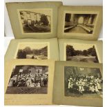 4 Edwardian John Gavin (Norwich) photographic studies of Edwardian Country House life with 2 other