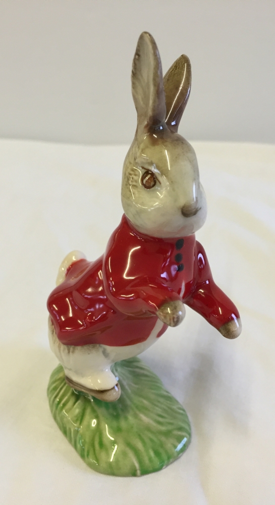 Beswick sample/prototype "Peter Rabbit" Beatrix Potter figure - wearing a red jacket.