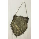 A Victorian ladies mesh evening bag.