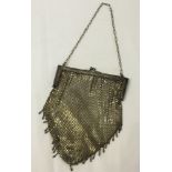 A Victorian ladies mesh evening bag.