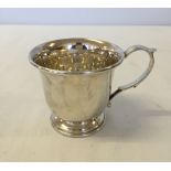 A silver mug hallmarked Birmingham 1956. Approx 65.1.g.