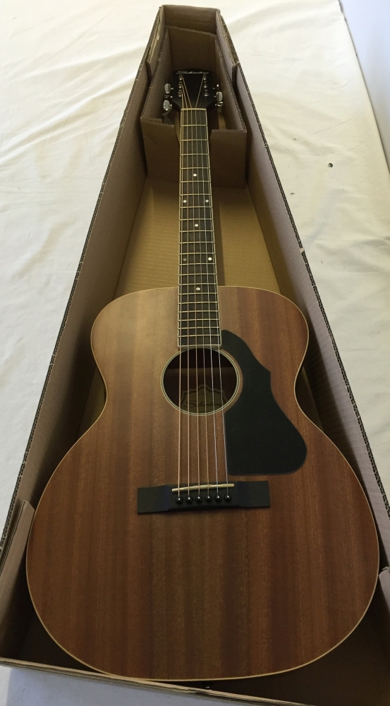 New Silvertone Acoustic guitar model 600MH in original boxed packaging.