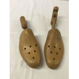 A pair of vintage wooden show trees/shoe stretchers by Dasco.