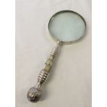 A large magnifying glass.