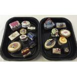 2 trays of collectors trinket boxes - 18 in total.