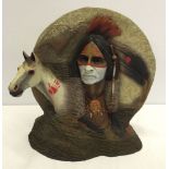 A large boxed J.H.Boone Limited Edition American Indian figure 'Cripple Horse Pass'