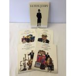 A 4 volume set of Sotheby's catalogues for Elton John sale.